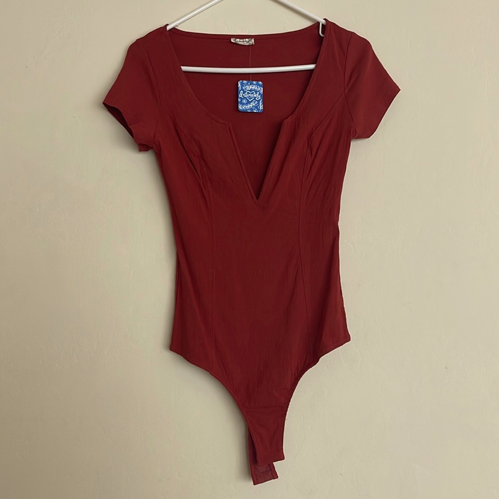 Free people rust colored bodysuit size small